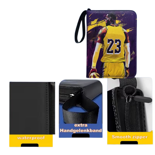 MA BASKET BOX - Classeur 400 Cartes à Collectionner avec 50 Housses Amovibles Premium