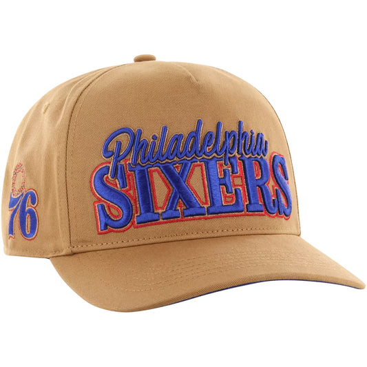’47 – Casquette Philadelphia 76ers Barnes Hitch Adjustable – Marron