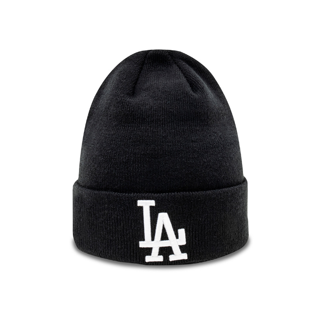 New Era – MLB Essential Cuff Beanie Los Angeles Dodgers – Noir & Blanc