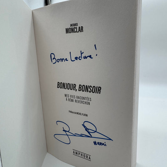 AMPHORA - Jacques Monclar – Bonjour, Bonsoir – Livre dédicacé