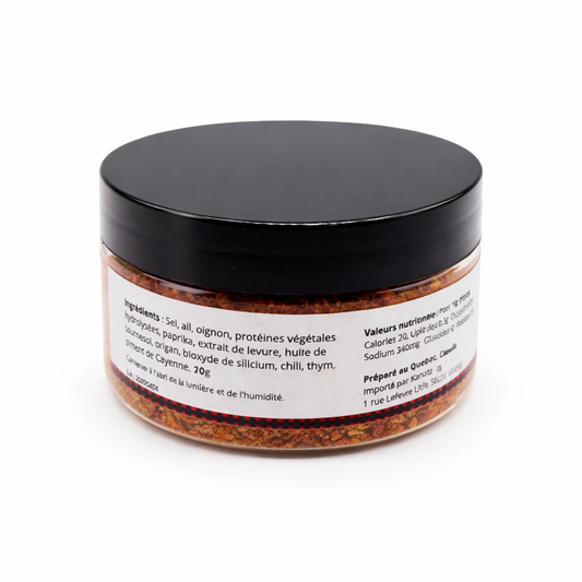 ÉPICES À HAMBURGER – Mélange d’Épices BBQ Américain 70g