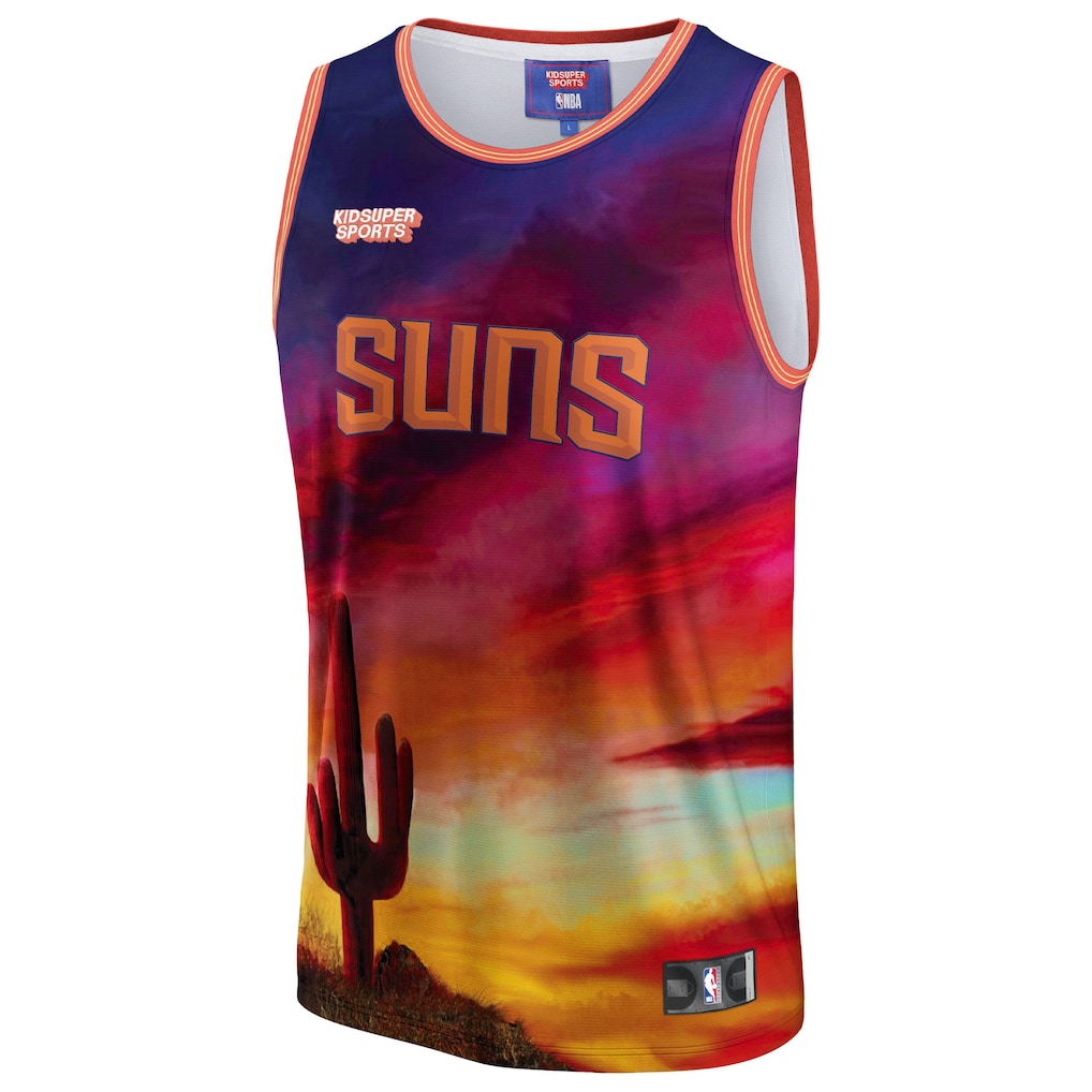 NBA x KIDSUPER - Maillot Phoenix Suns Hometown Jersey Rouge Taille M