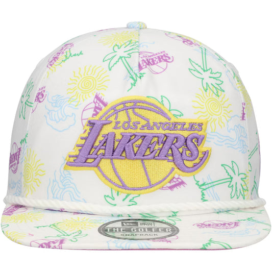 NEW ERA Casquette Los Angeles Lakers Golfer Snapback Palm Trees