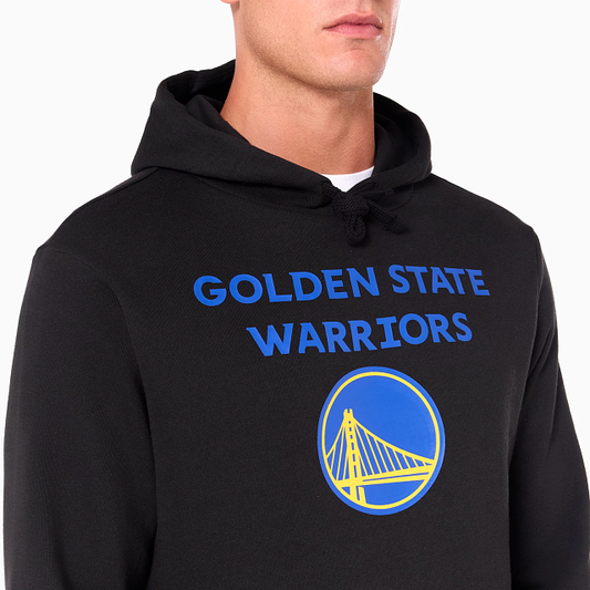 NEW ERA – Sweat à Capuche Golden State Warriors NBA Noir – Référence 60505435