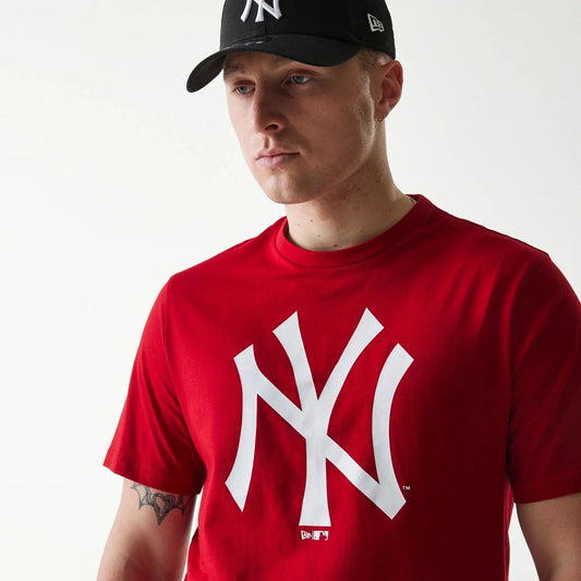NEW ERA – T-shirt Regular New York Yankees MLB Rouge – 60590462