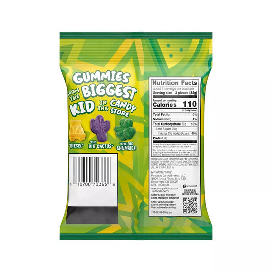 SHAQ A LICIOUS - Sachet de bonbons (saveurs ananas)