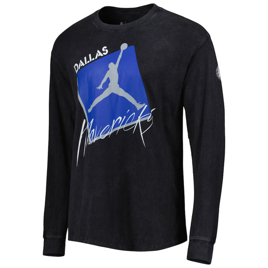 JORDAN - T-shirt Manches Longues Dallas Maverick Courtside Max 90 Vintage