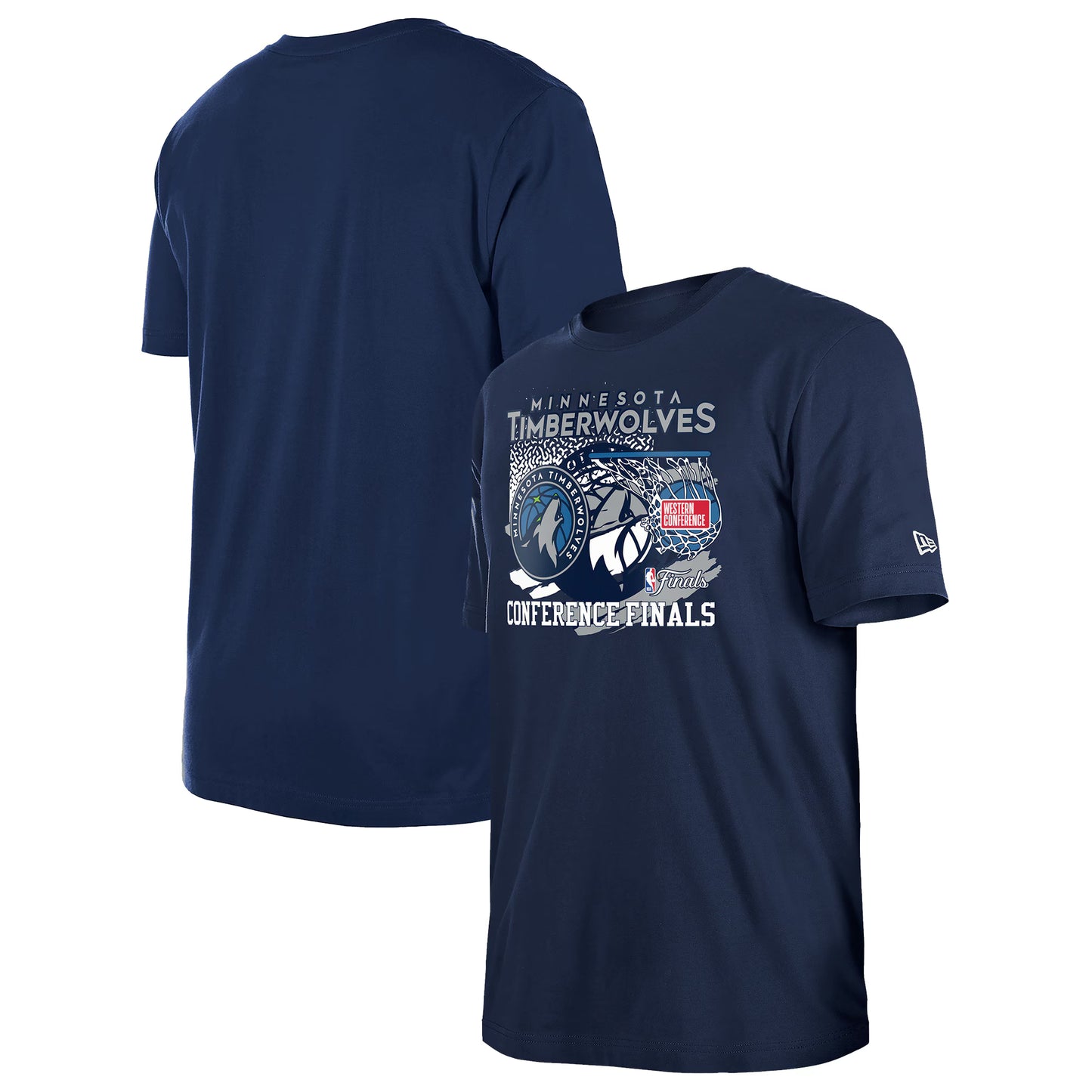 NEW ERA - T-shirt Minnesota Timberwolves 2024 Western Conference Finals Taille L