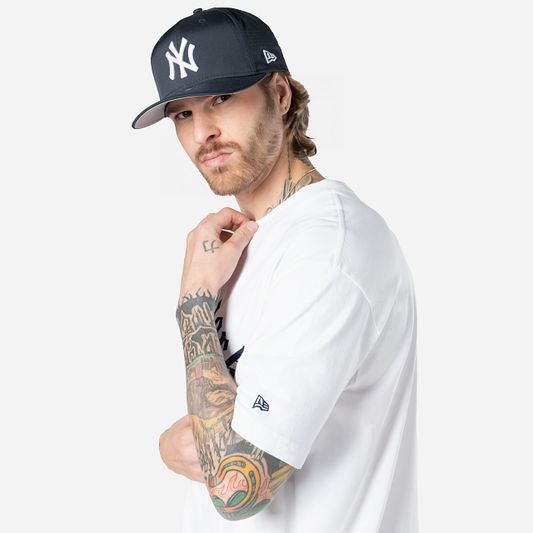 New Era - T-shirt New York Yankees MLB Throwback Prep - Blanc