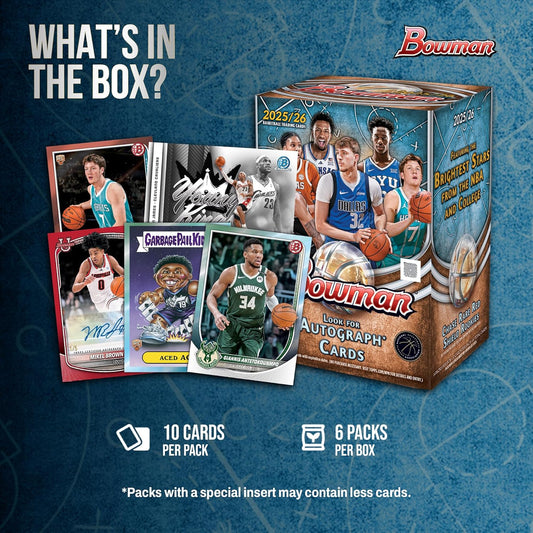 TOPPS - Bowman Basketball 2025-26 Value Box Import USA