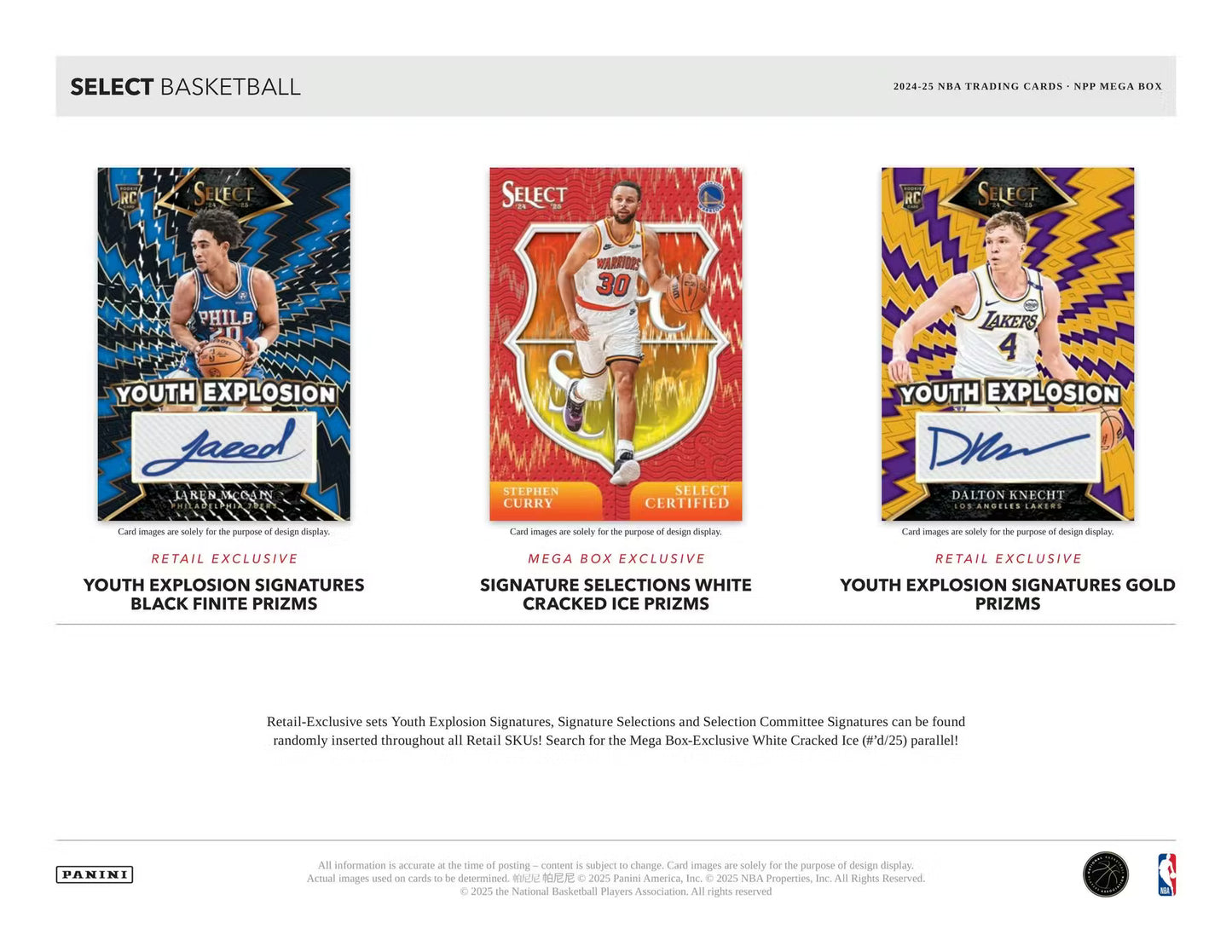 PANINI - Select Basketball 2024/25 – Mega Box Red & Purple Cracked Ice