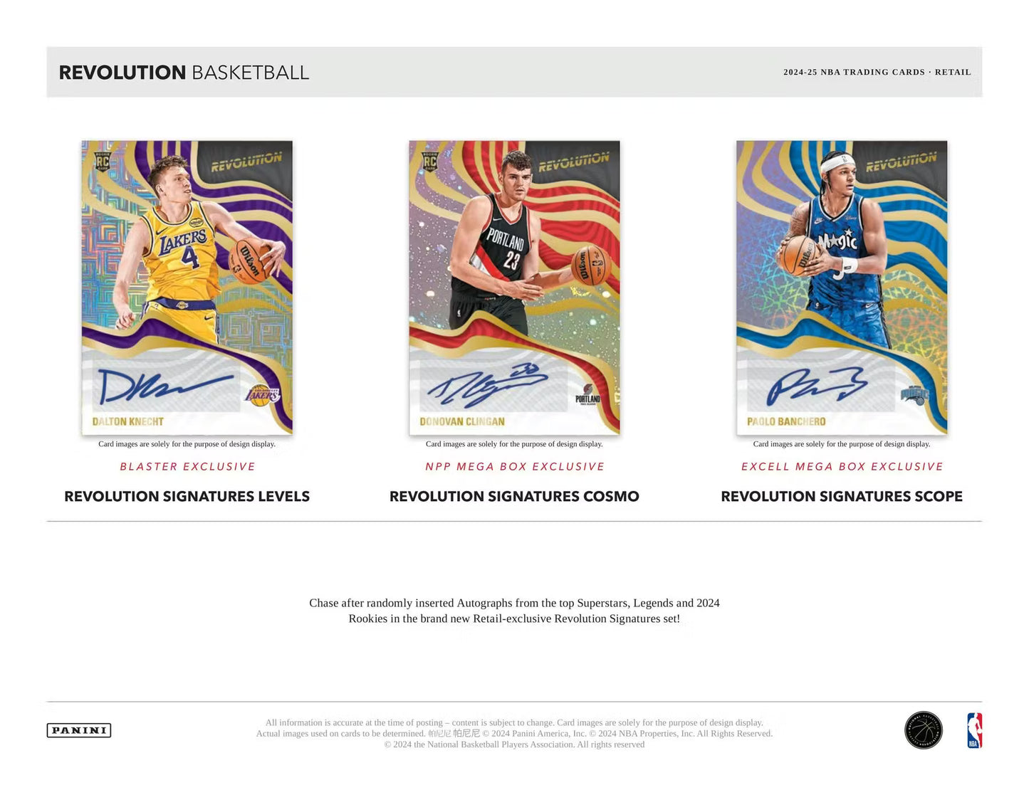 PANINI Revolution Basketball 2024/25 – Blaster Pack (4 Cartes)