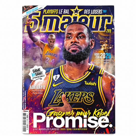 5 MAJEUR - N°289 – LeBron James & Kobe Bryant – Lakers Champions NBA 2020
