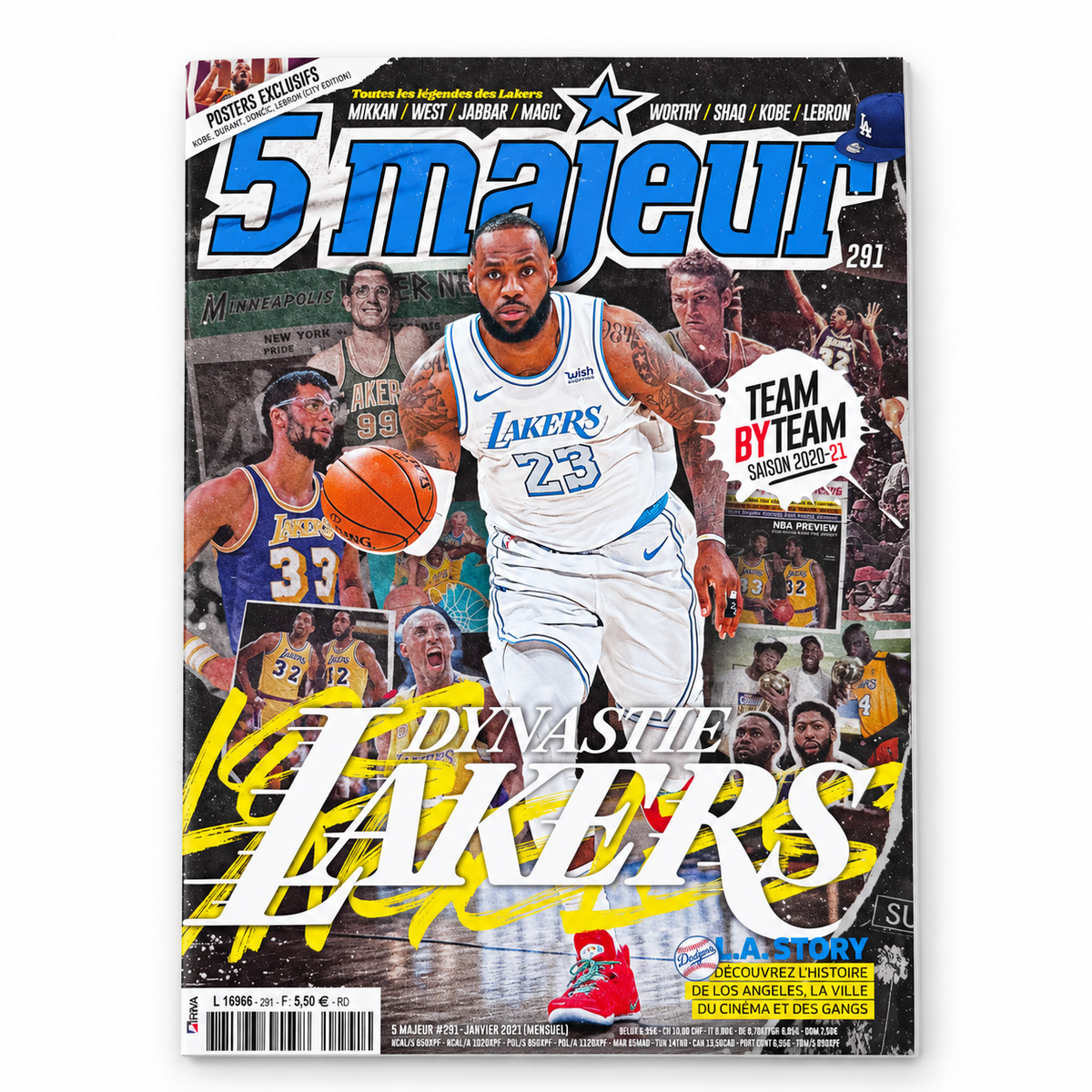 5 MAJEUR - N°291 – LeBron James – Dynasty Lakers – Janvier 2021