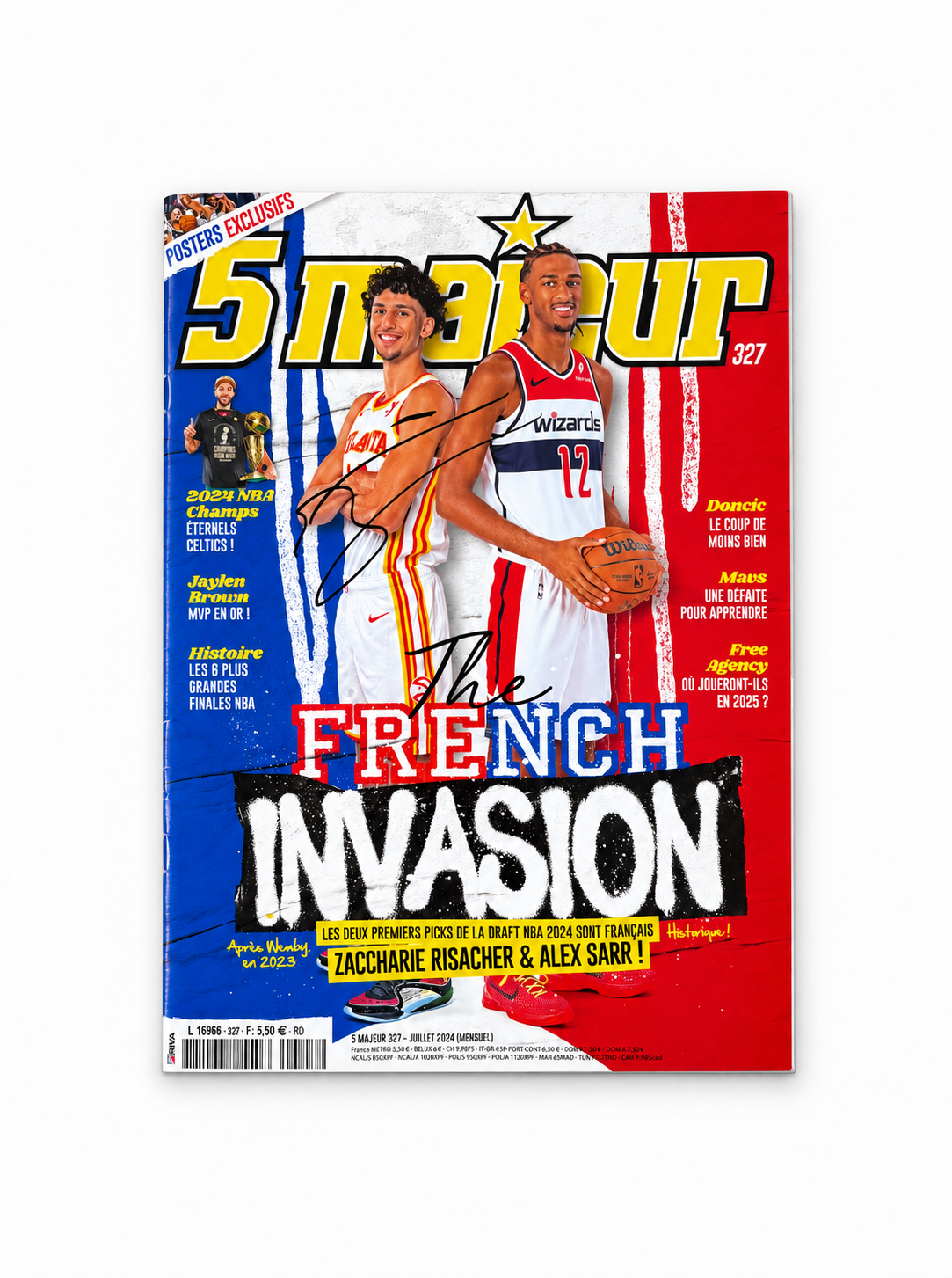 5 MAJEUR - N°327 – French Invasion – Autographié Zaccharie Risacher – Juillet 2024
