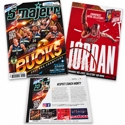 5 MAJEUR - Hors série N°21 – Milwaukee Bucks Champions NBA - Janvier 2021