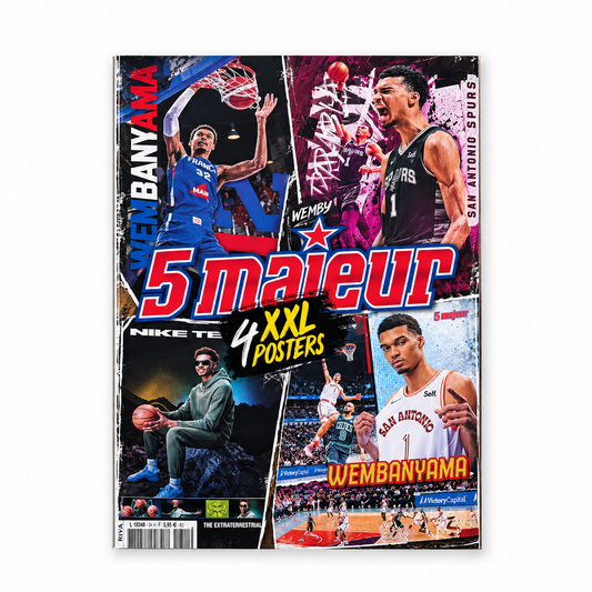 5 MAJEUR - Hors-Série Collector – Victor Wembanyama – 4 Posters XXL – 2024