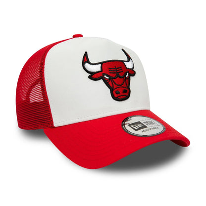 NEW ERA - Casquette Trucker Chicago Bulls Rouge Blanc 60348855