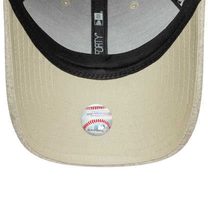 NEW ERA - Casquette 9Forty Melton Wool NY Yankee 60758974 Beige Chiné