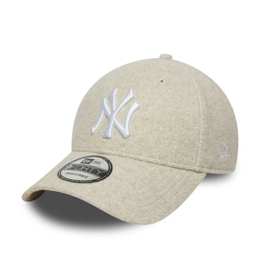 NEW ERA - Casquette 9Forty Melton Wool NY Yankee 60758974 Beige Chiné