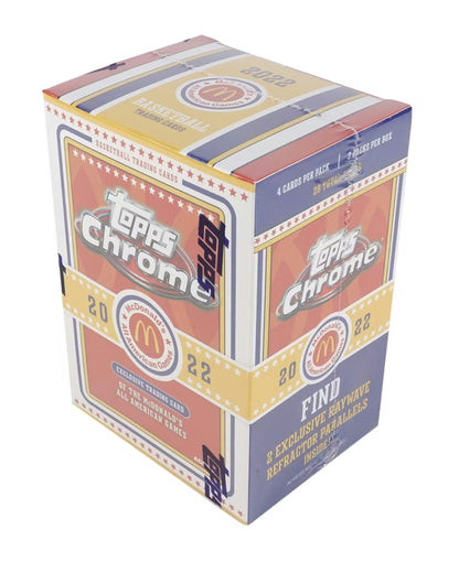 TOPPS McDonald’s All American Chrome Basketball 2022 – Boîte Blaster Cartes Basketball