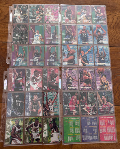 FLEER - Lot 232 Cartes NBA Fleer 1995-96 – Collection Vintage Basketball Années 90