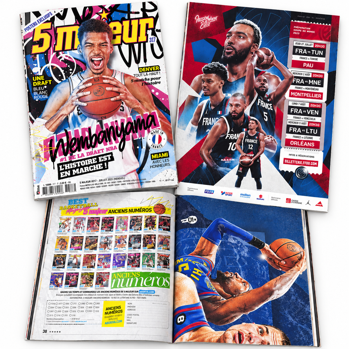5 MAJEUR -  n°317 – Victor Wembanyama #1 de la Draft NBA – Juillet 2023