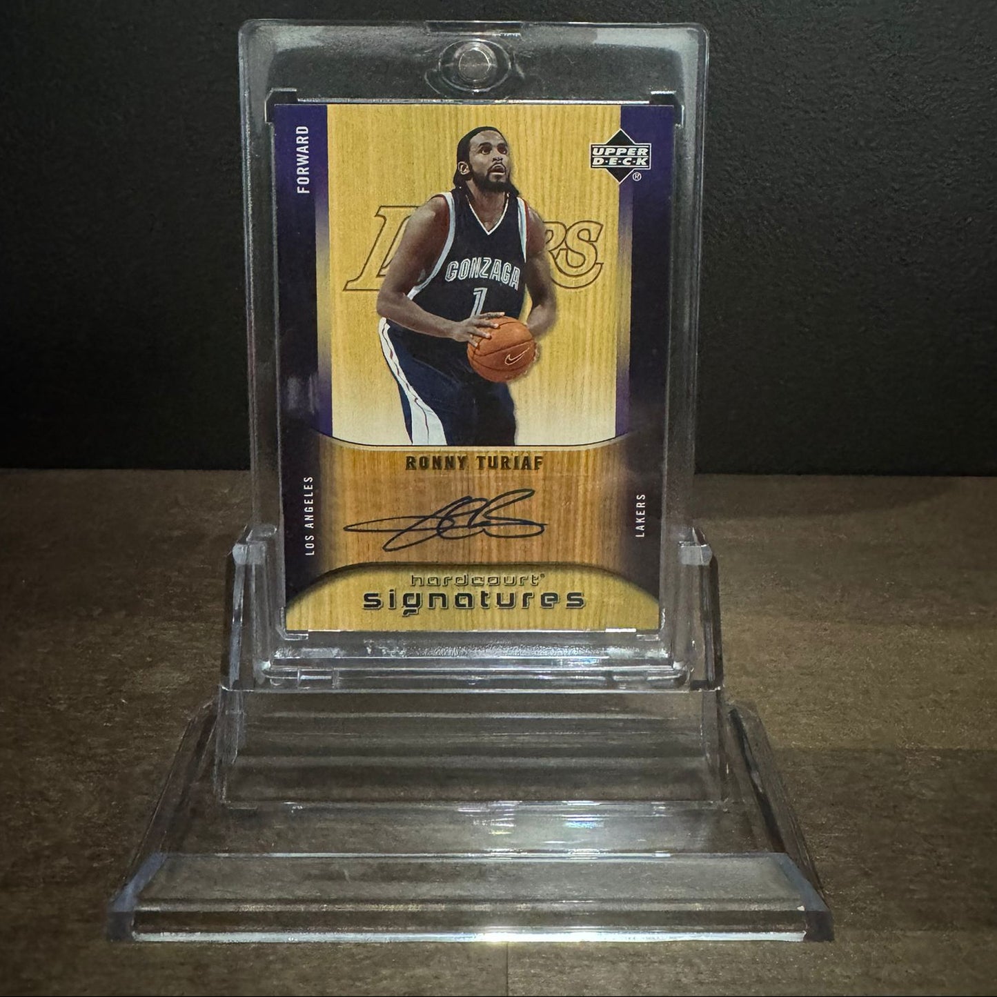 UPPER DECK- Autographe Ronny Turiaf Los Angeles Lakers