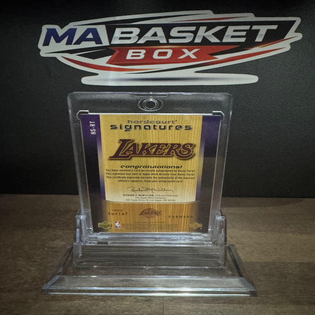 UPPER DECK- Autographe Ronny Turiaf Los Angeles Lakers
