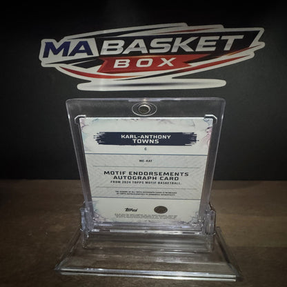 TOPPS - Autographe Karl Anthony Towns 06/25 Minnesota Timberwolves  2024