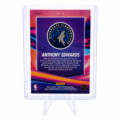 PANINI – Anthony Edwards “Anti Gravity” NBA Hoops Premium Stock 2023-24