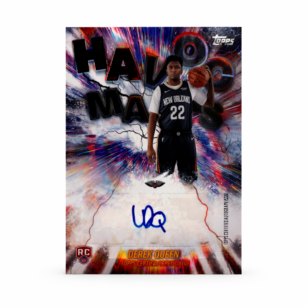 TOPPS - Auto ROOKIE Derik Queen RC New Orleans Pelicans 2025