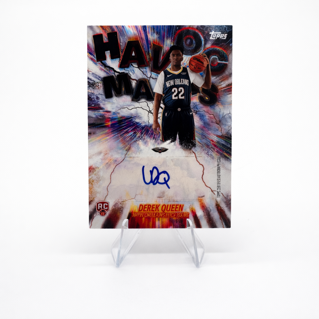 TOPPS - Auto ROOKIE Derik Queen RC New Orleans Pelicans 2025