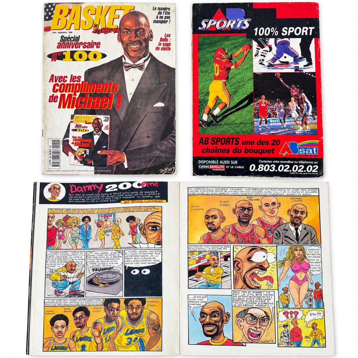 BASKET IN ACTION-  N°100 – Michael Jordan Spécial anniversaire 100 – Août/Septembre 1998