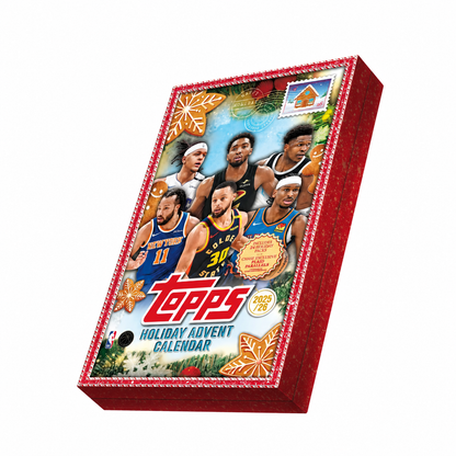 TOPPS - Calendrier Avent NBA 2025-26 Topps Holiday Basketball – Countdown Calendar