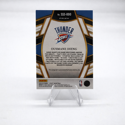 PANINI – Auto Ousmane Dieng RC Select NBA Oklahoma City Thunder