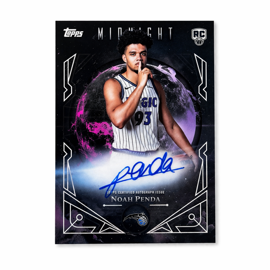 TOPPS – Carte Autographe NOAH PENDA RC – Midnight Sun Signatures 2025