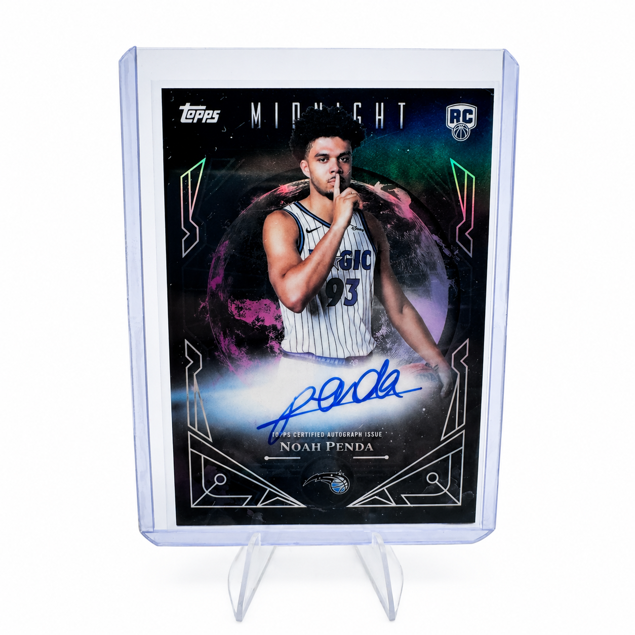 TOPPS – Carte Autographe NOAH PENDA RC – Midnight Sun Signatures 2025