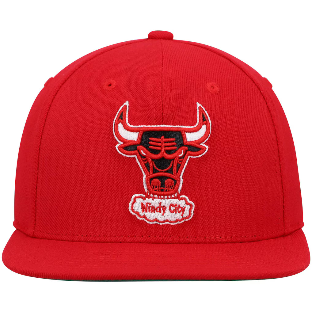 MITCHELL & NESS - Casquette Chicago Bulls Hardwood Classics Rouge