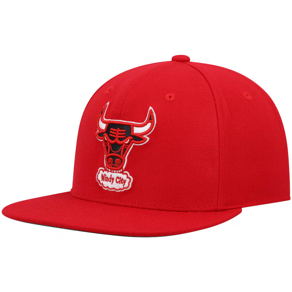 MITCHELL & NESS - Casquette Chicago Bulls Hardwood Classics Rouge