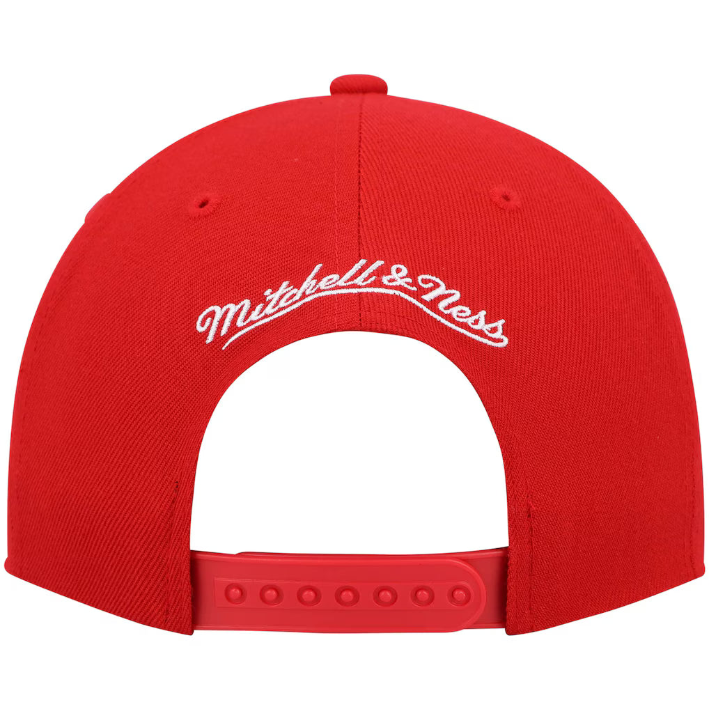 MITCHELL & NESS - Casquette Chicago Bulls Hardwood Classics Rouge