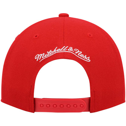 MITCHELL & NESS - Casquette Chicago Bulls Hardwood Classics Rouge
