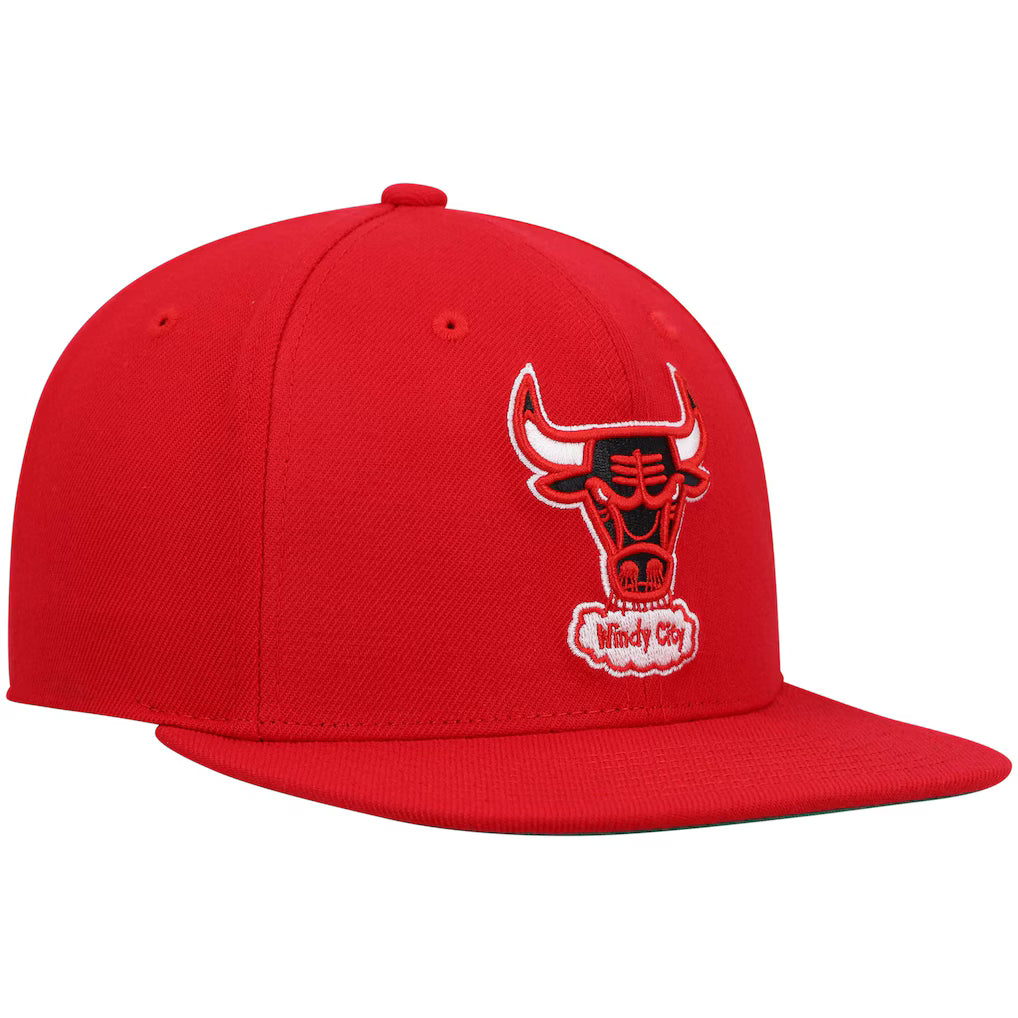MITCHELL & NESS - Casquette Chicago Bulls Hardwood Classics Rouge