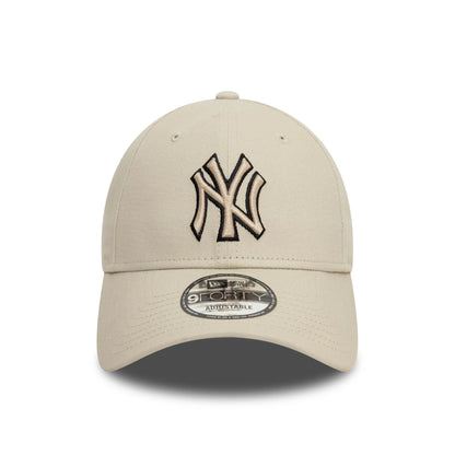 NEW ERA - Casquette New York Yankees Team Outline Crème 9FORTY - 60595199