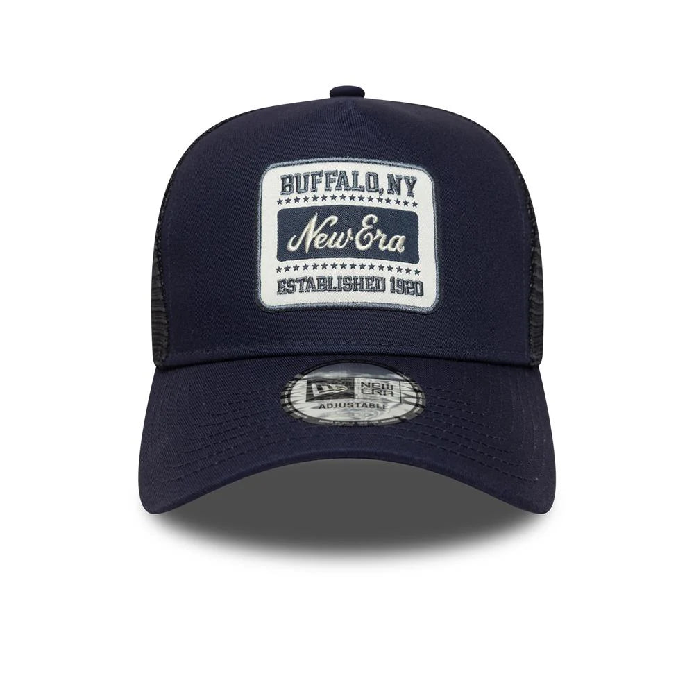 NEW ERA - Casquette Buffalo NY Patch Navy 9FORTY A-Frame Trucker - 60759079