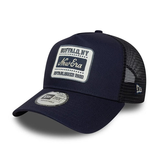 NEW ERA - Casquette Buffalo NY Patch Navy 9FORTY A-Frame Trucker - 60759079