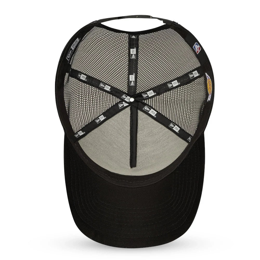 NEW ERA - Casquette LA Lakers 9FORTY A-Frame Trucker NBA Noir