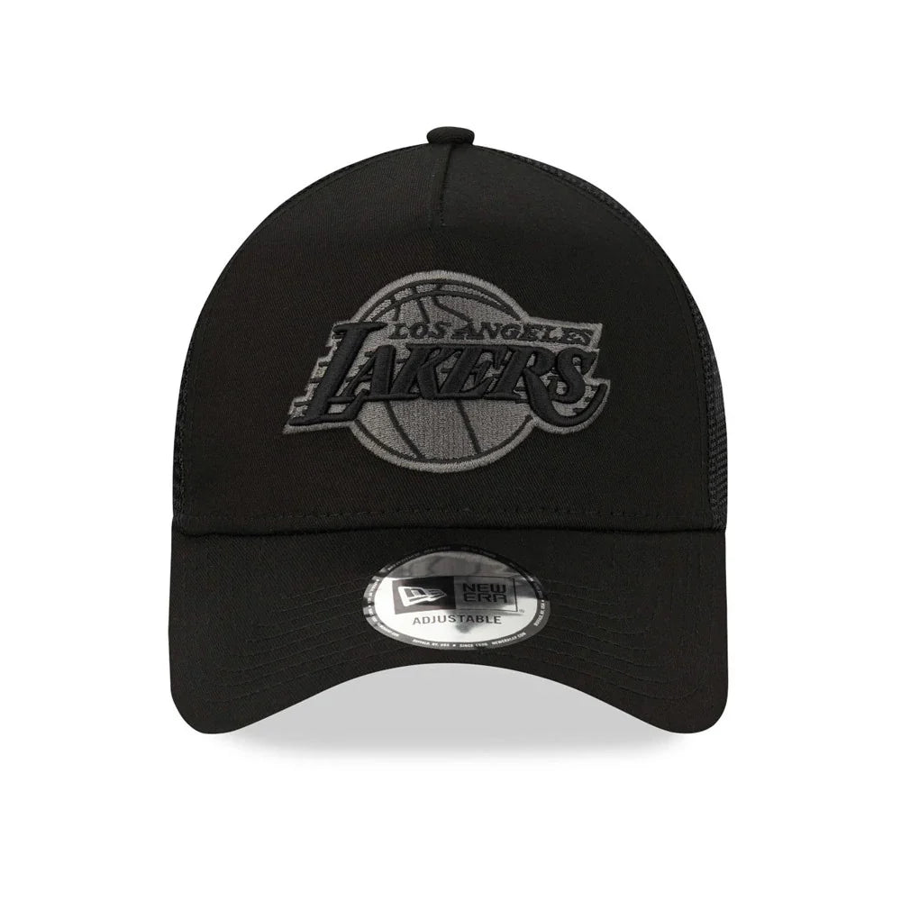 NEW ERA - Casquette LA Lakers 9FORTY A-Frame Trucker NBA Noir