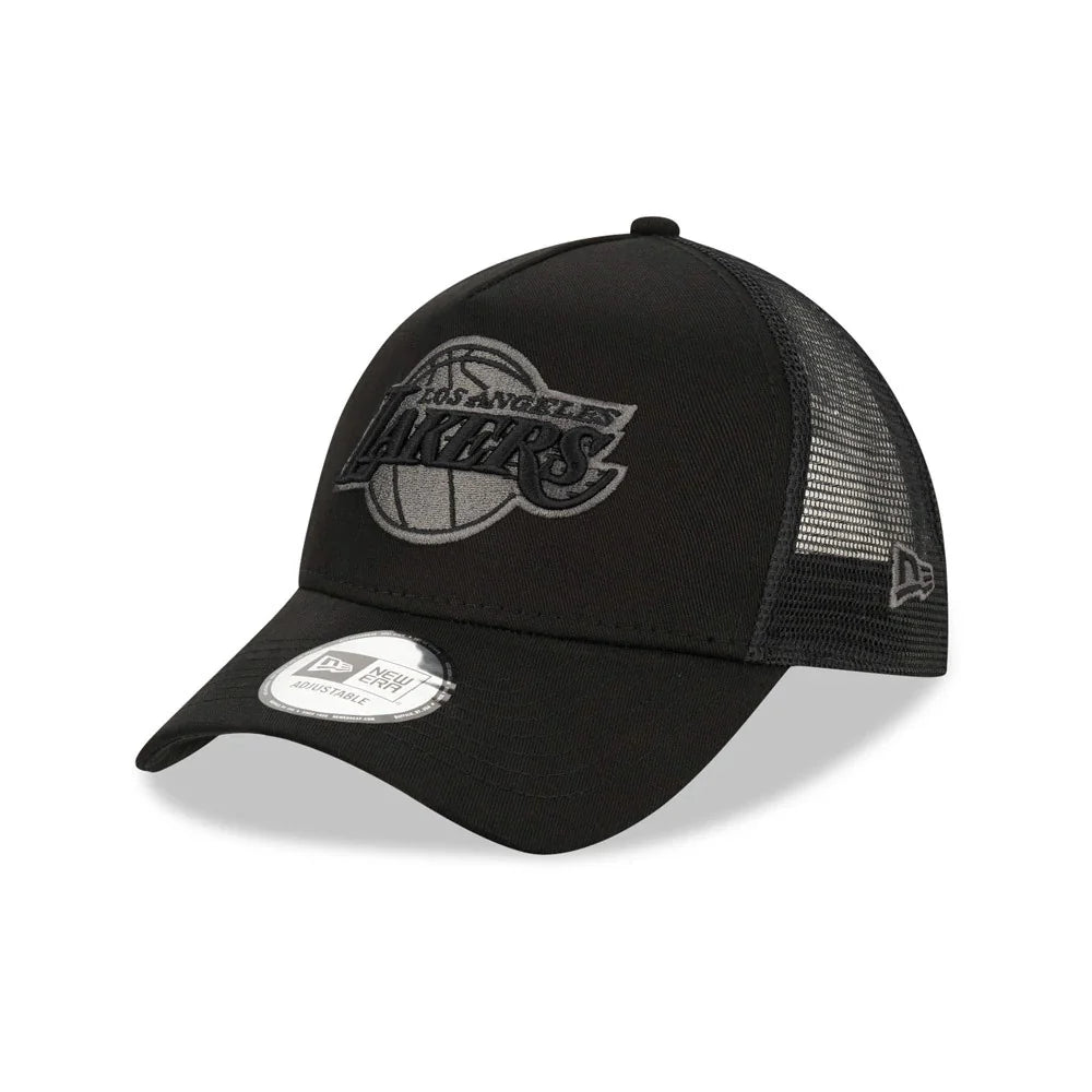 NEW ERA - Casquette LA Lakers 9FORTY A-Frame Trucker NBA Noir