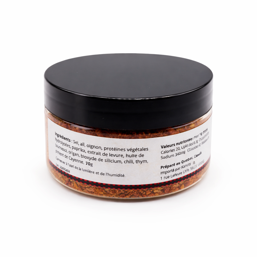 ÉPICES À HAMBURGER – Mélange d’Épices BBQ Américain 70g